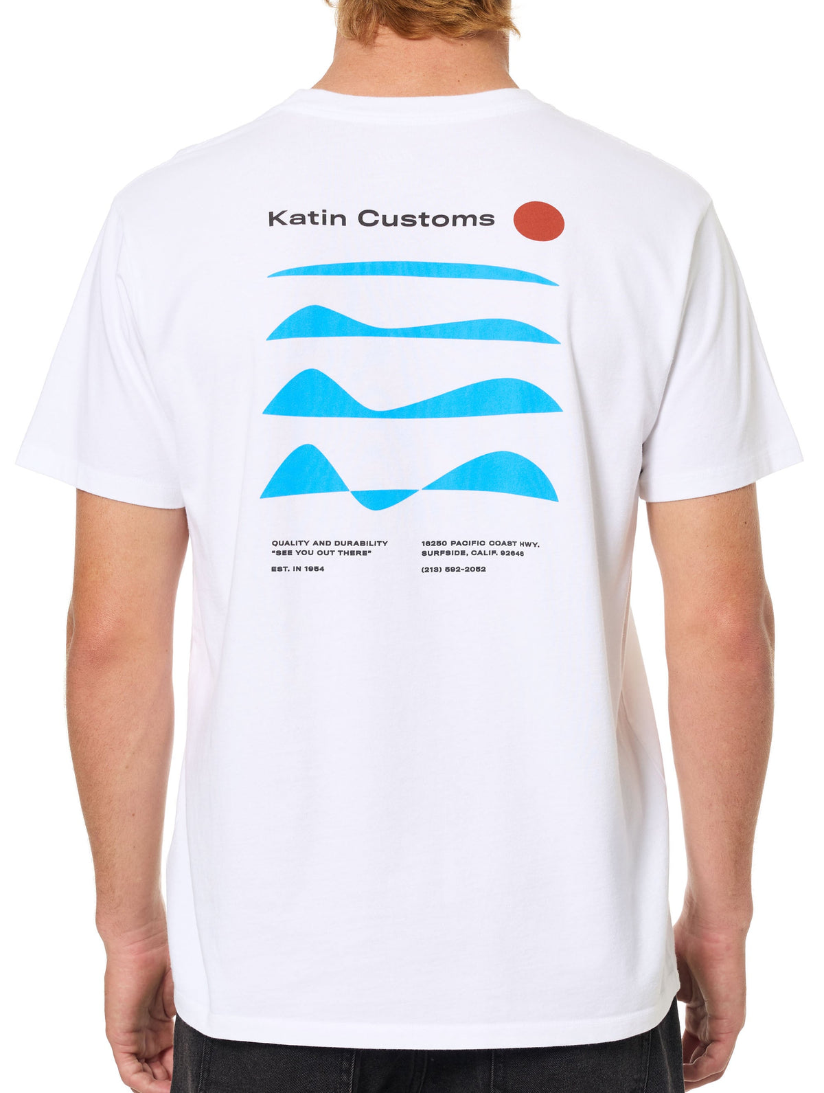 Katin Frequency T-Shirt - White – back view