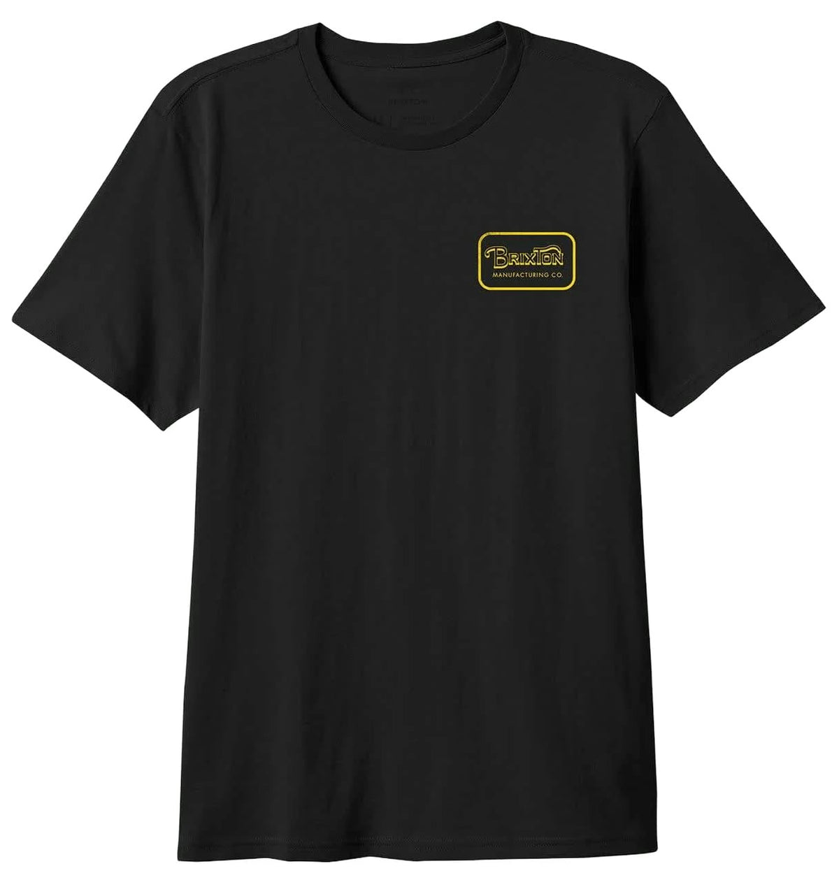 Brixton Grade SS Standard T-Shirt - Black / Dark Yellow