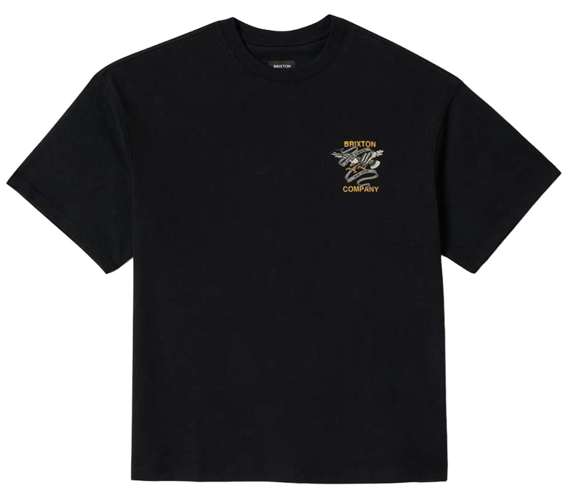 Brixton Live Free Heavyweight Relaxed SS T-Shirt - Black Classic Wash