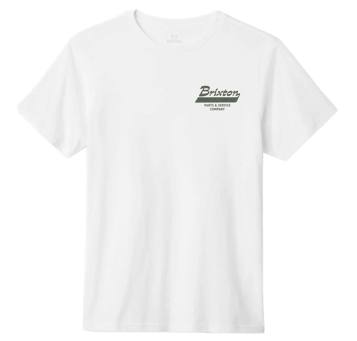 Brixton Township Tailored SS T-Shirt - White / Olive