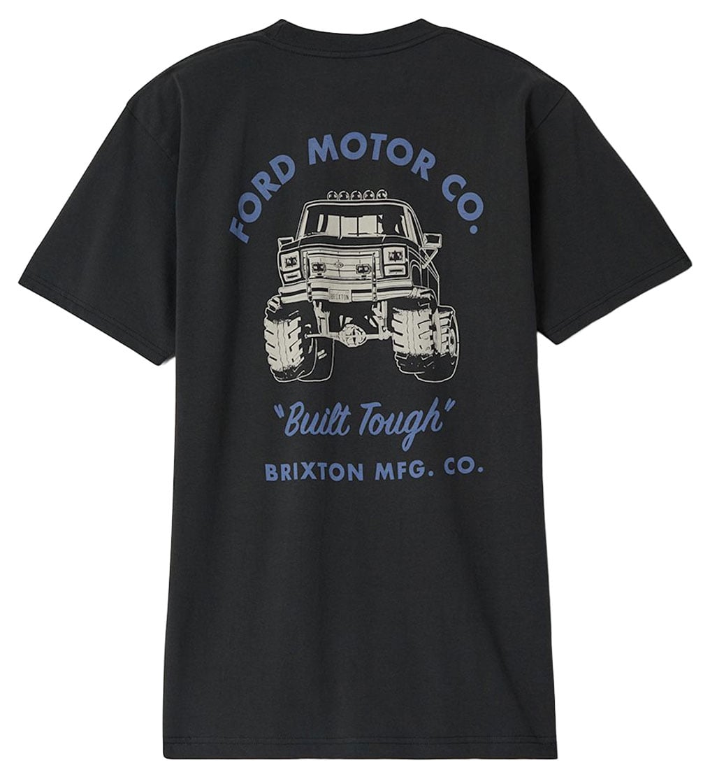 Brixton Ford Built Tough 4x4 Men's Short Sleeve T-Shirt - Burnt Rubber – back view