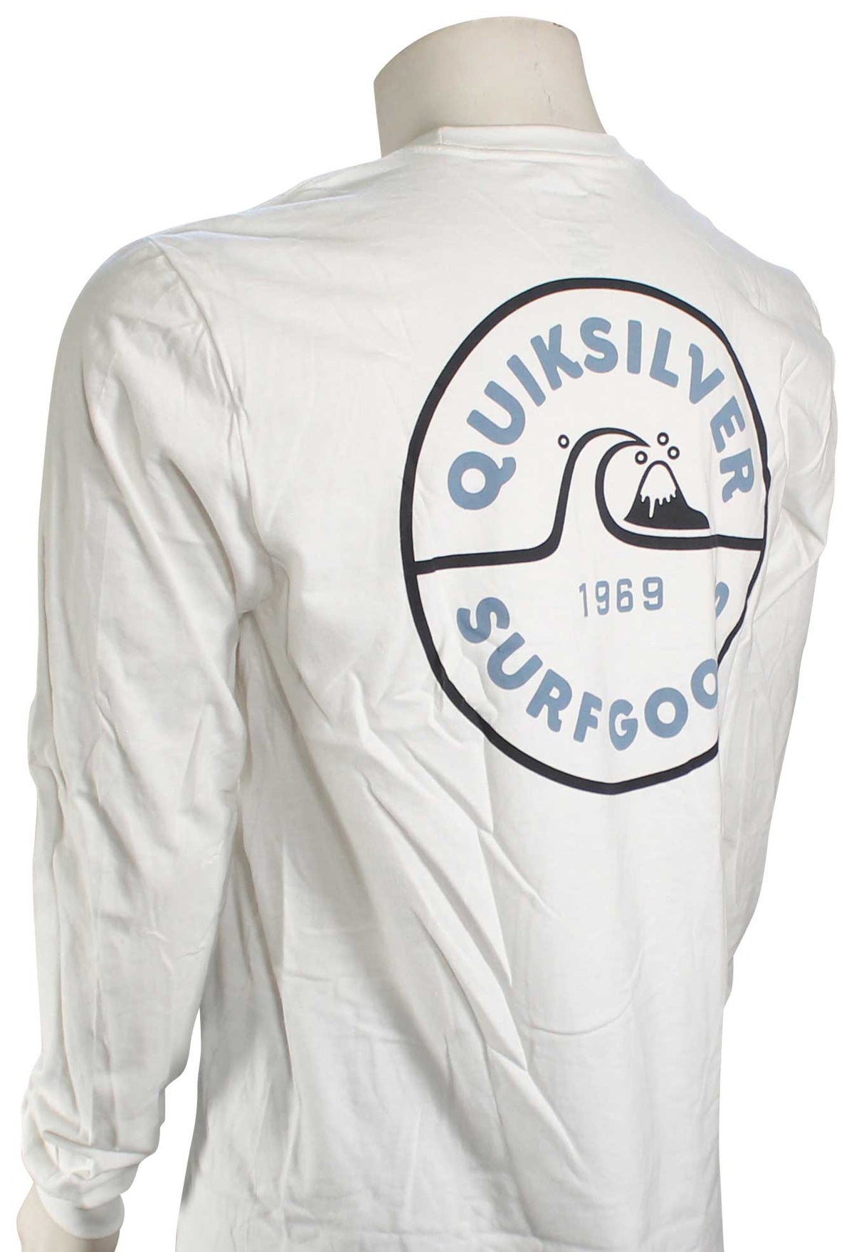 Quiksilver Shape Up LS T-Shirt - White – back view