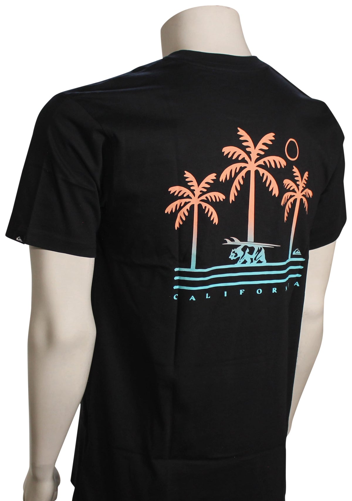 Quiksilver California Bear Country T-Shirt - Black – back view