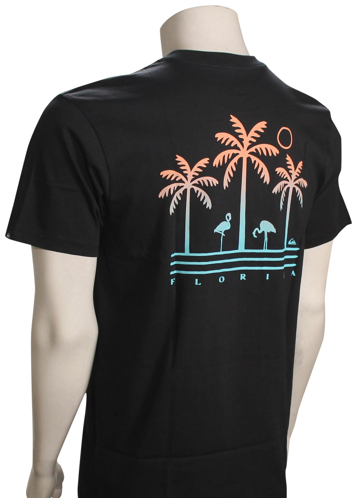 Quiksilver Florida Flamingo Country T-Shirt - Black – back view