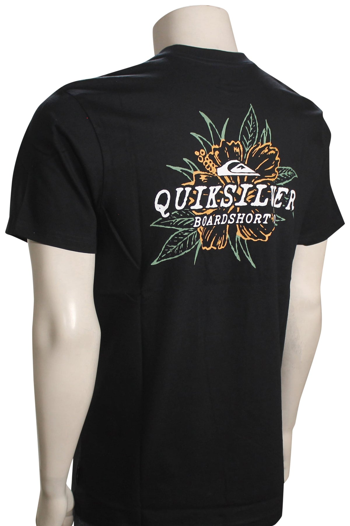 Quiksilver Hibiscus Mor T-Shirt - Black – back view