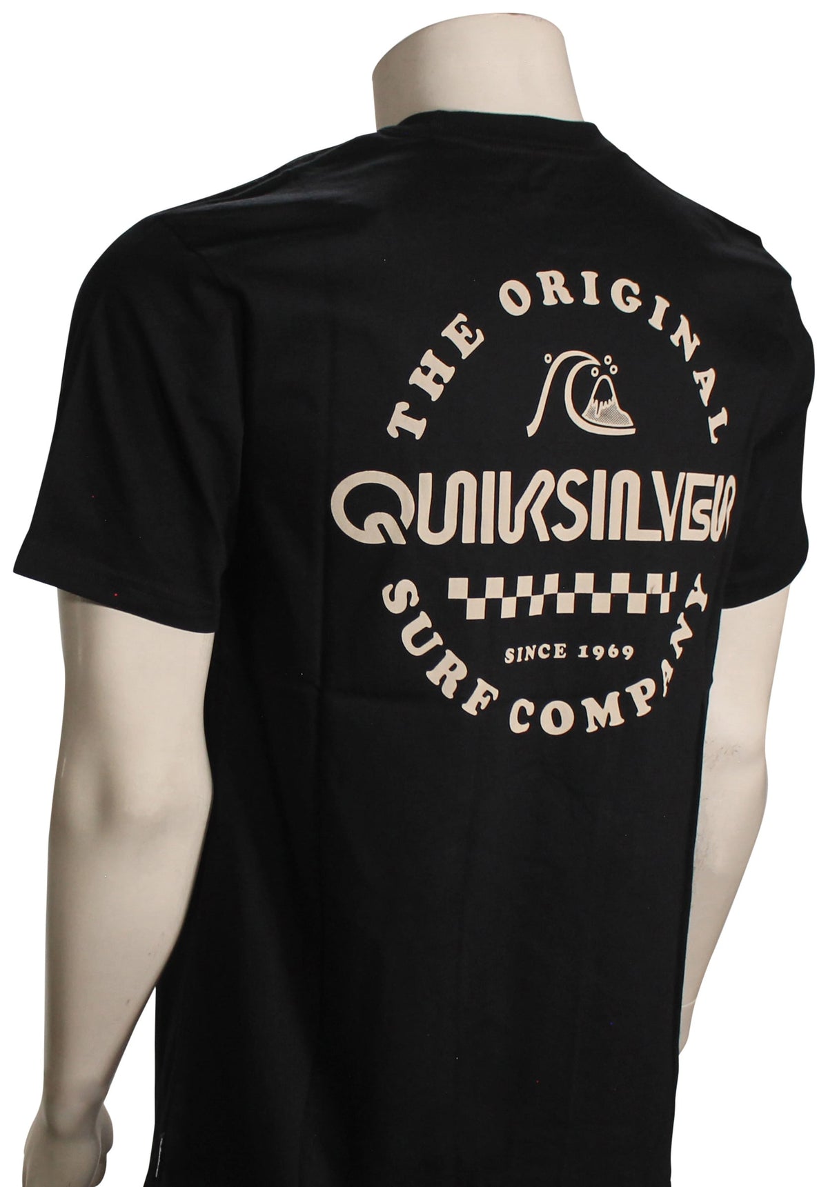 Quiksilver Omni Checked SS T-Shirt - Black – back view