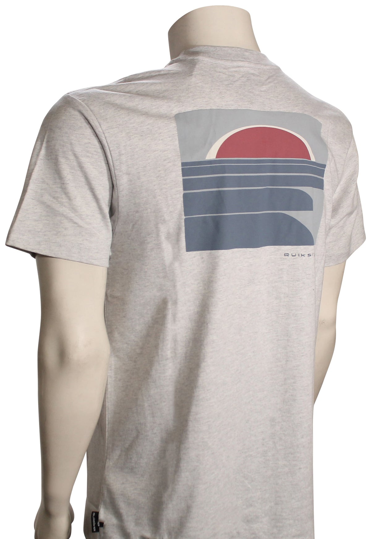 Quiksilver Incoming T-Shirt - Silver White Heather – back view