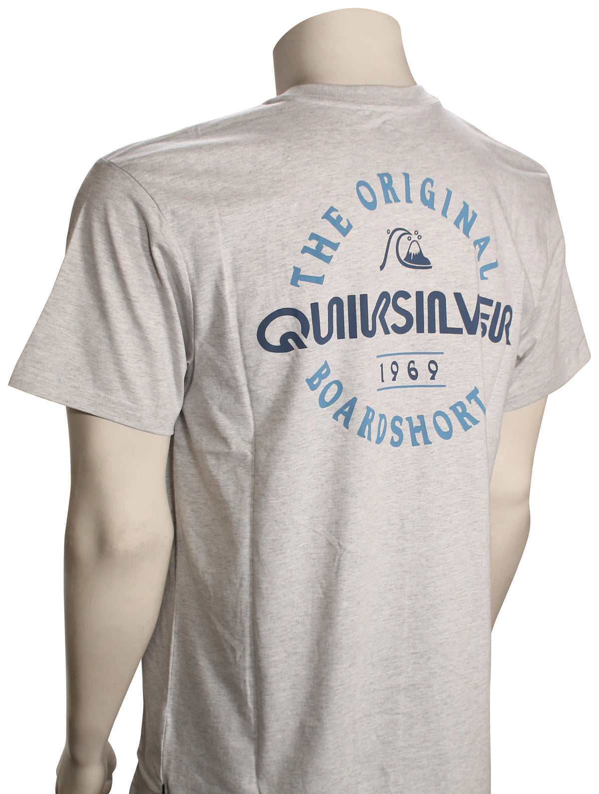 Quiksilver Eternal Circle T-Shirt - Silver White Heather – back view