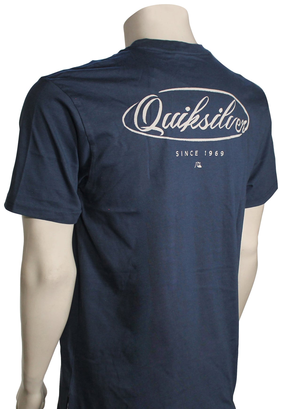 Quiksilver Natural Script T-Shirt - Navy – back view