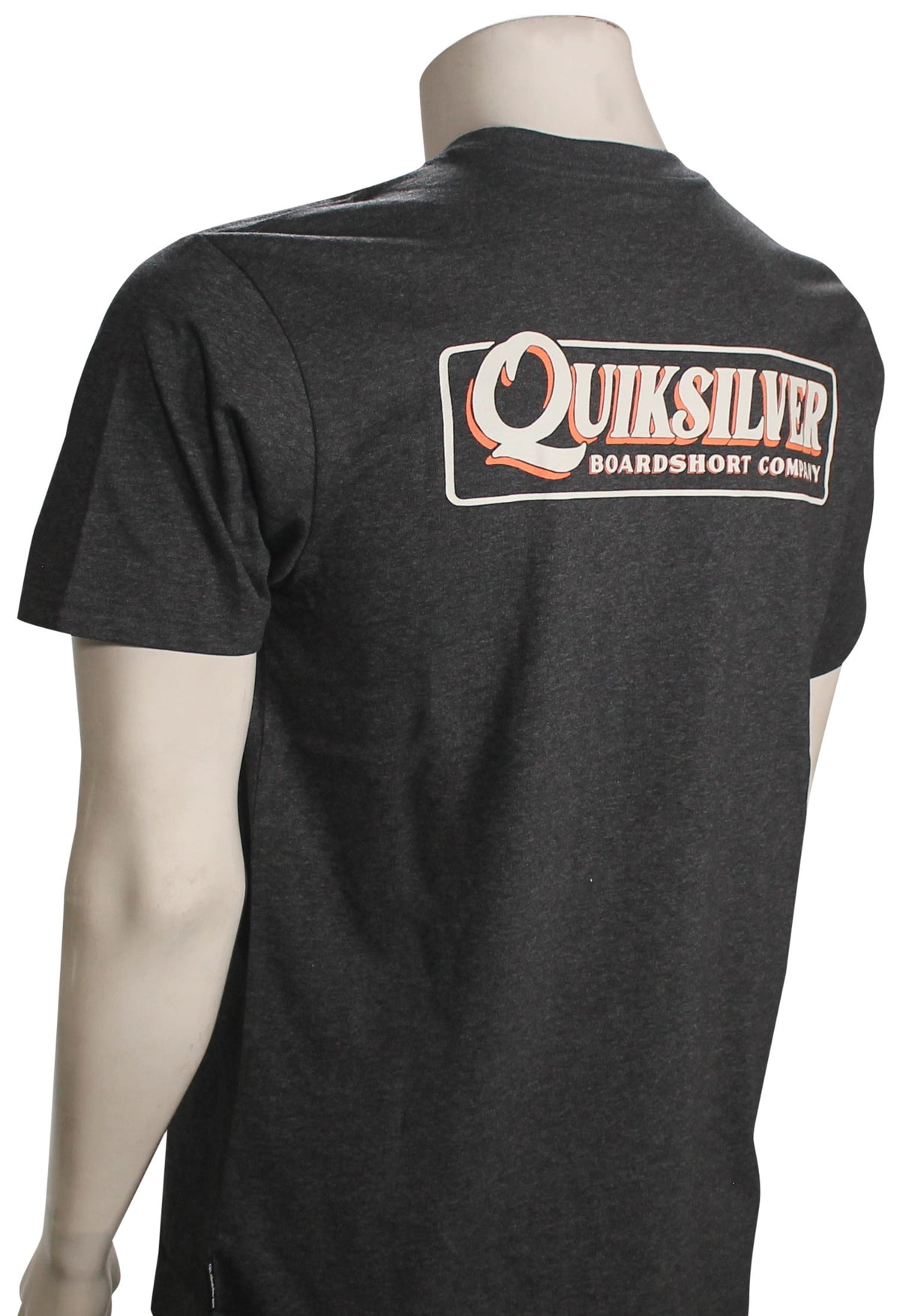 Quiksilver Garage Sign SS T-Shirt - Charcoal Heather – back view