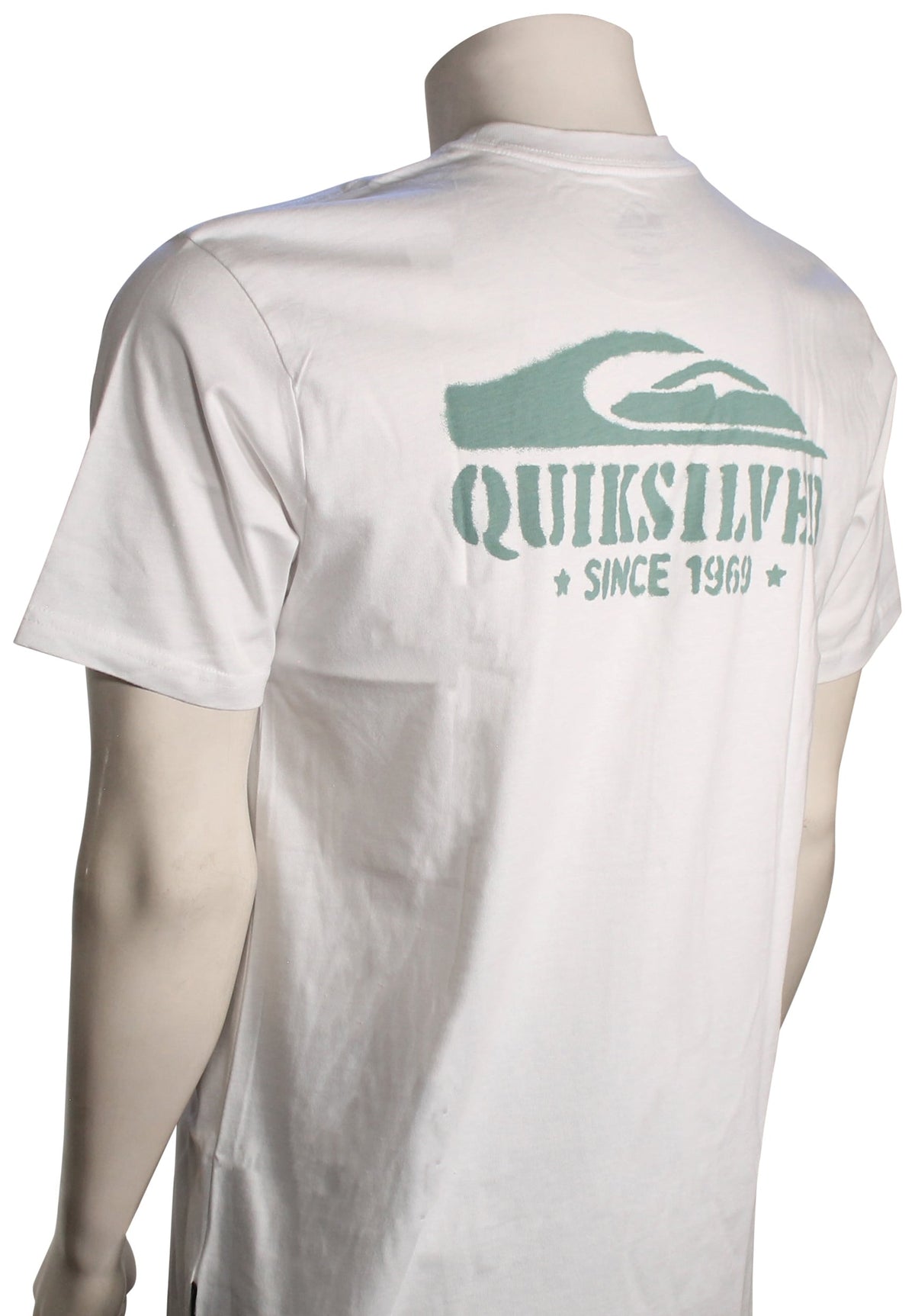 Quiksilver Hunter Spray SS T-Shirt - White – back view