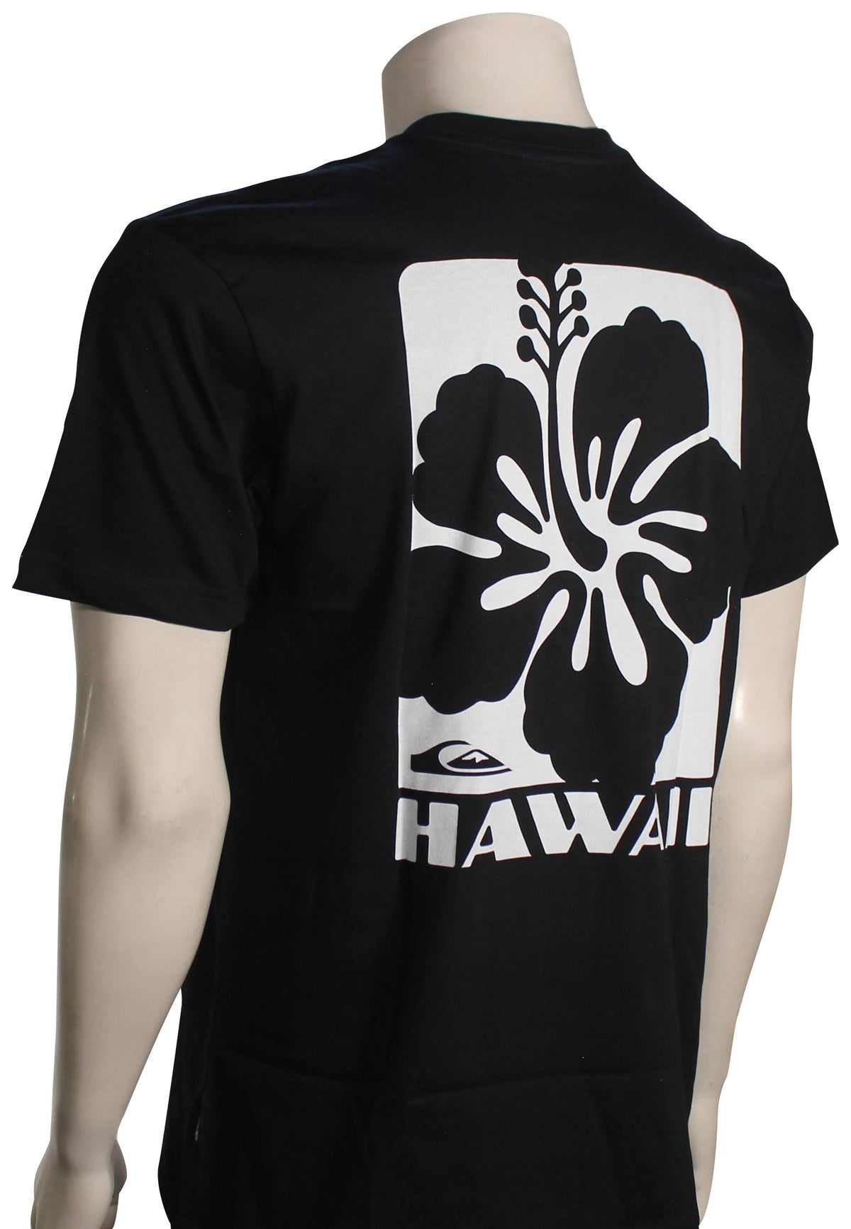 Quiksilver Hawaii Hibiscus SS T-Shirt - Black – back view