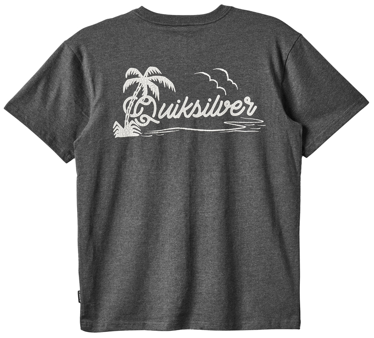 Quiksilver Island Vibin SS T-Shirt - Charcoal Heather – back view
