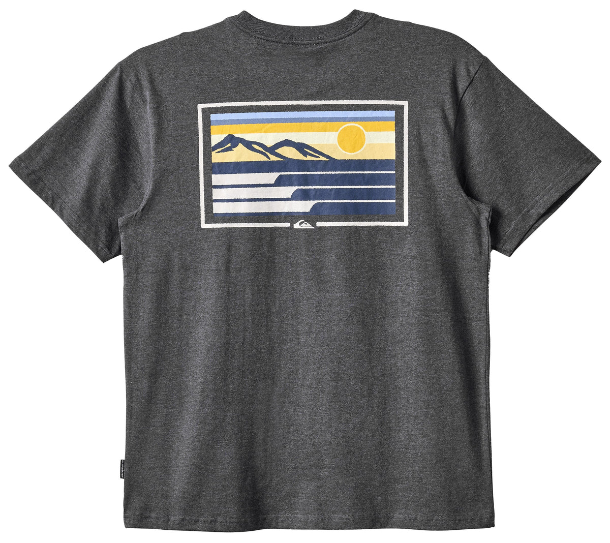 Quiksilver Coastal Vibes SS T-Shirt - Charcoal Heather – back view