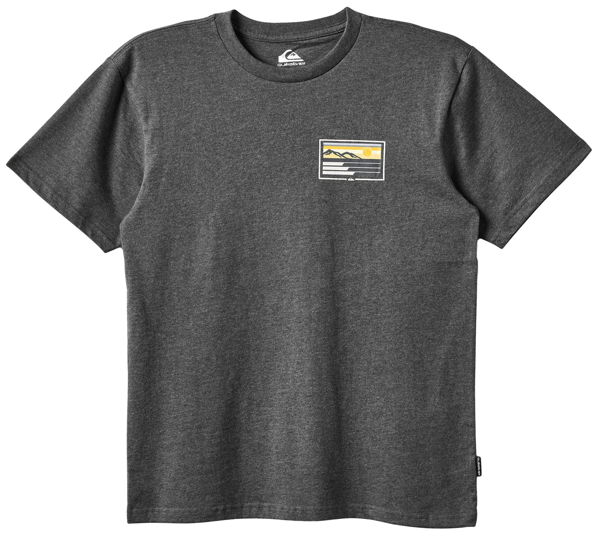 Quiksilver Coastal Vibes SS T-Shirt - Charcoal Heather