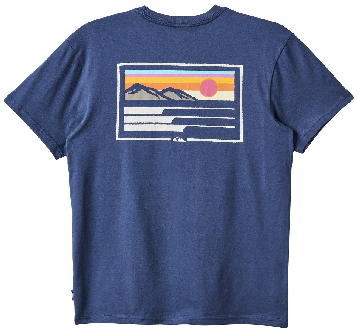Quiksilver Coastal Vibes SS T-Shirt - Navy – back view