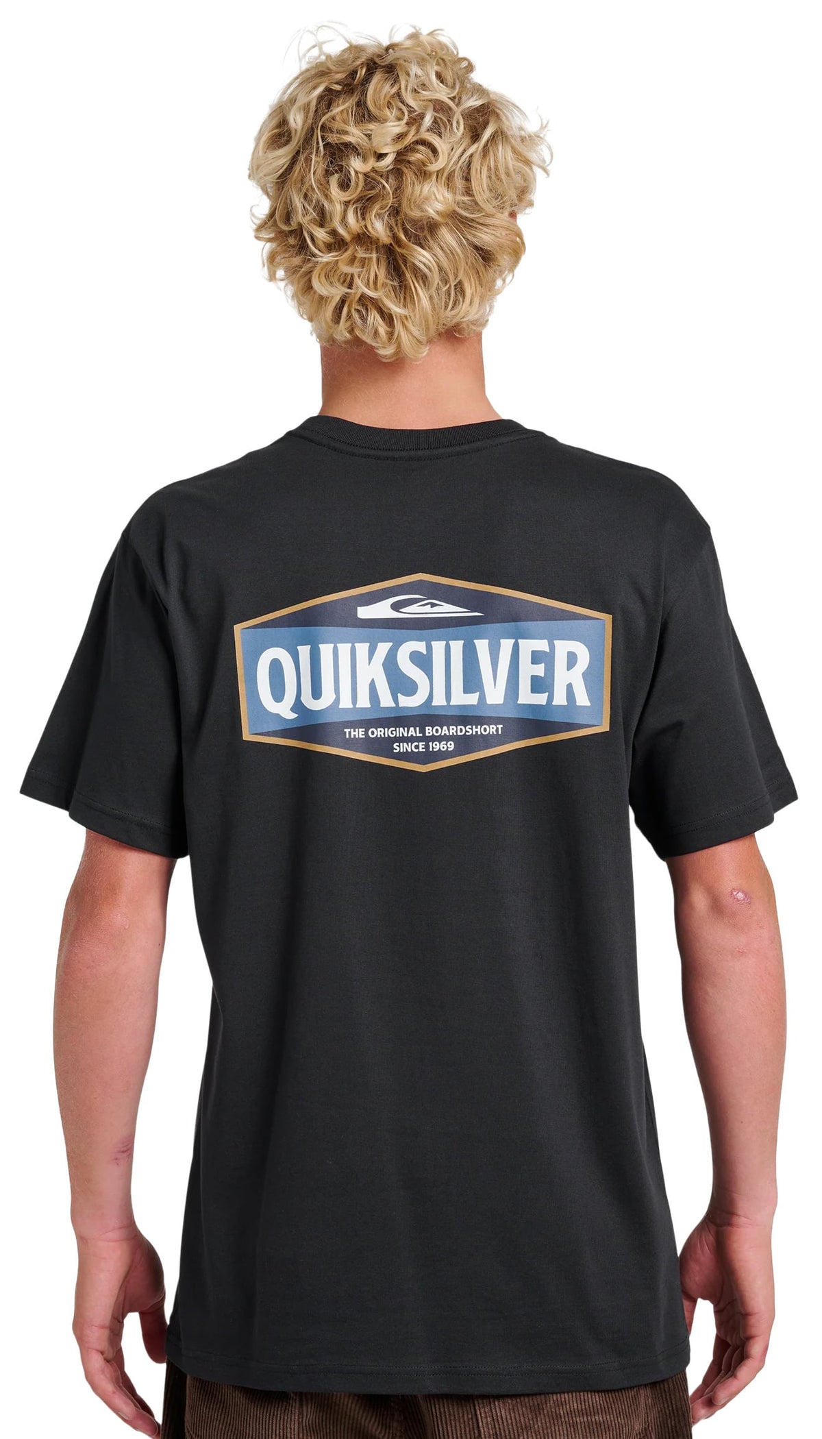 Quiksilver Six Points Classic SS T-Shirt - Black – back view