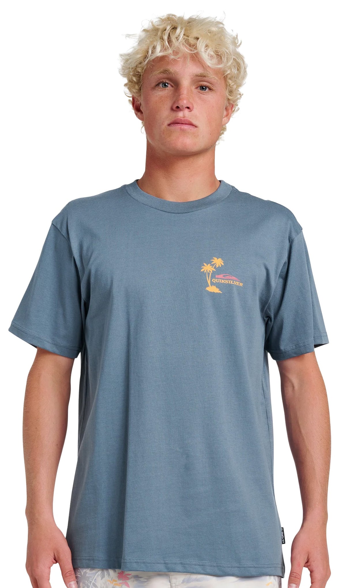 Quiksilver Tropical Surf Classic SS T-Shirt - China Blue