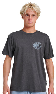 Quiksilver Mirrored Classic SS T-Shirt - Charcoal Heather