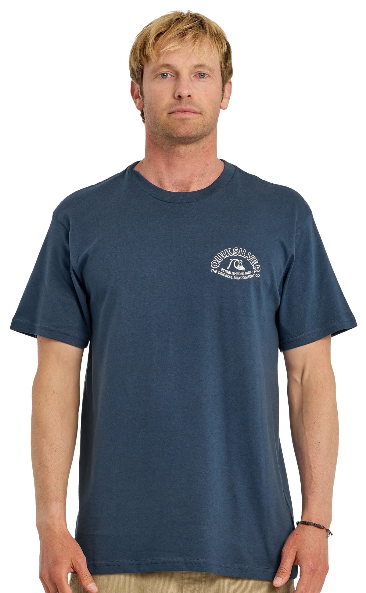 Quiksilver Bubble Arch Men's Short Sleeve T-Shirt - Dark Denim