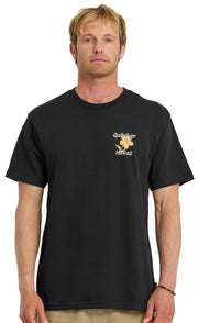 Quiksilver HI Floral Script Men's Short Sleeve T-Shirt - Black