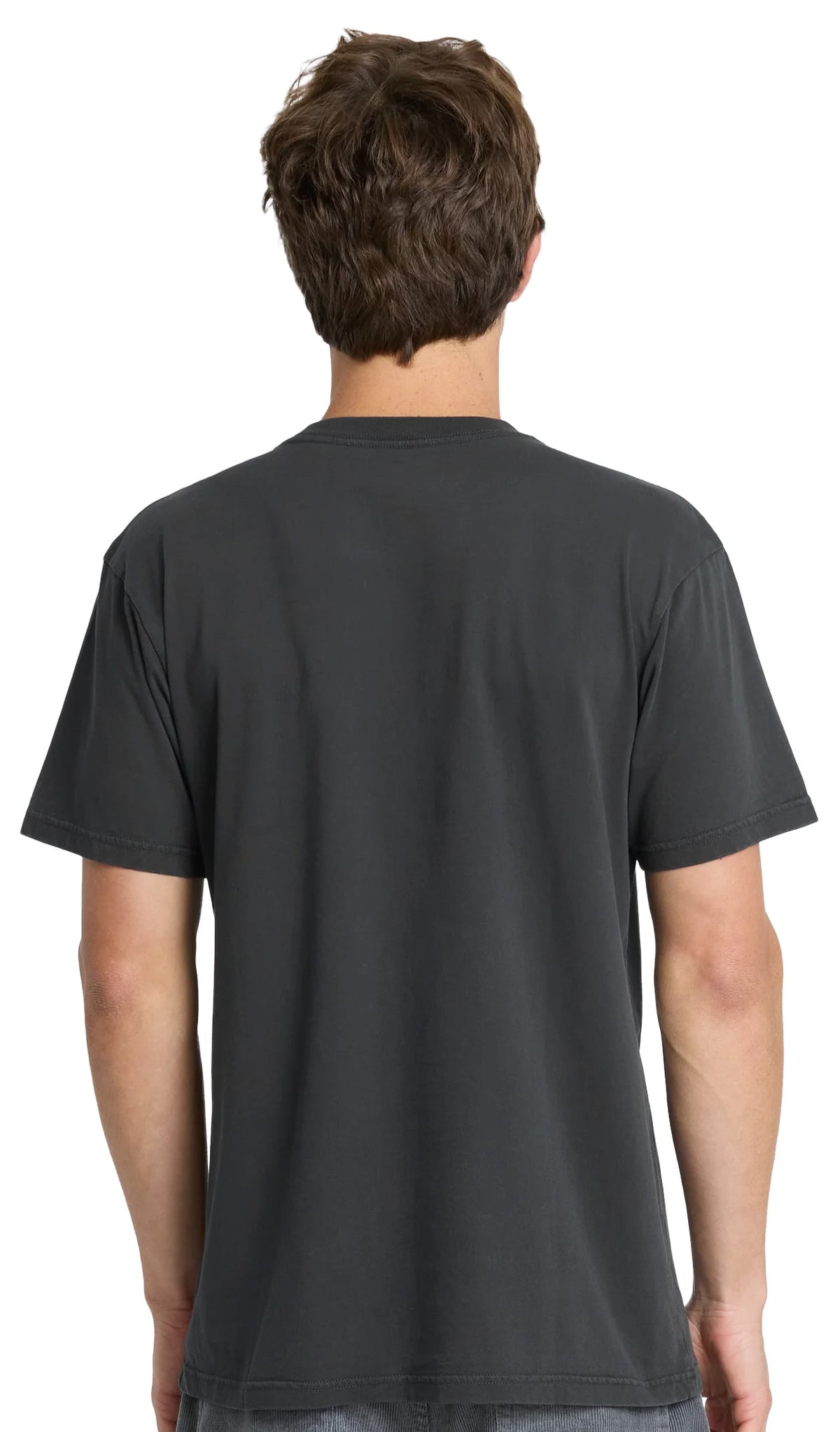 Quiksilver Saltwater Pigment-Dyed Men's Short Sleeve Pocket T-Shirt - Phantom – back view