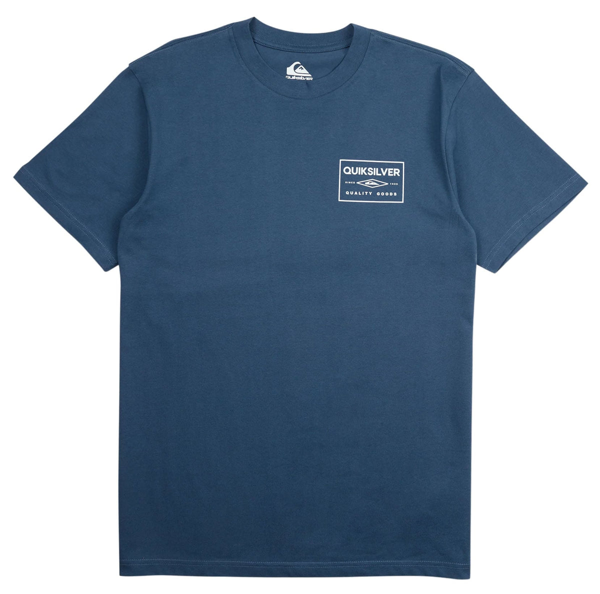 Quiksilver Men's Stamped Short Sleeve Knit T-Shirt - Dark Denim Blue