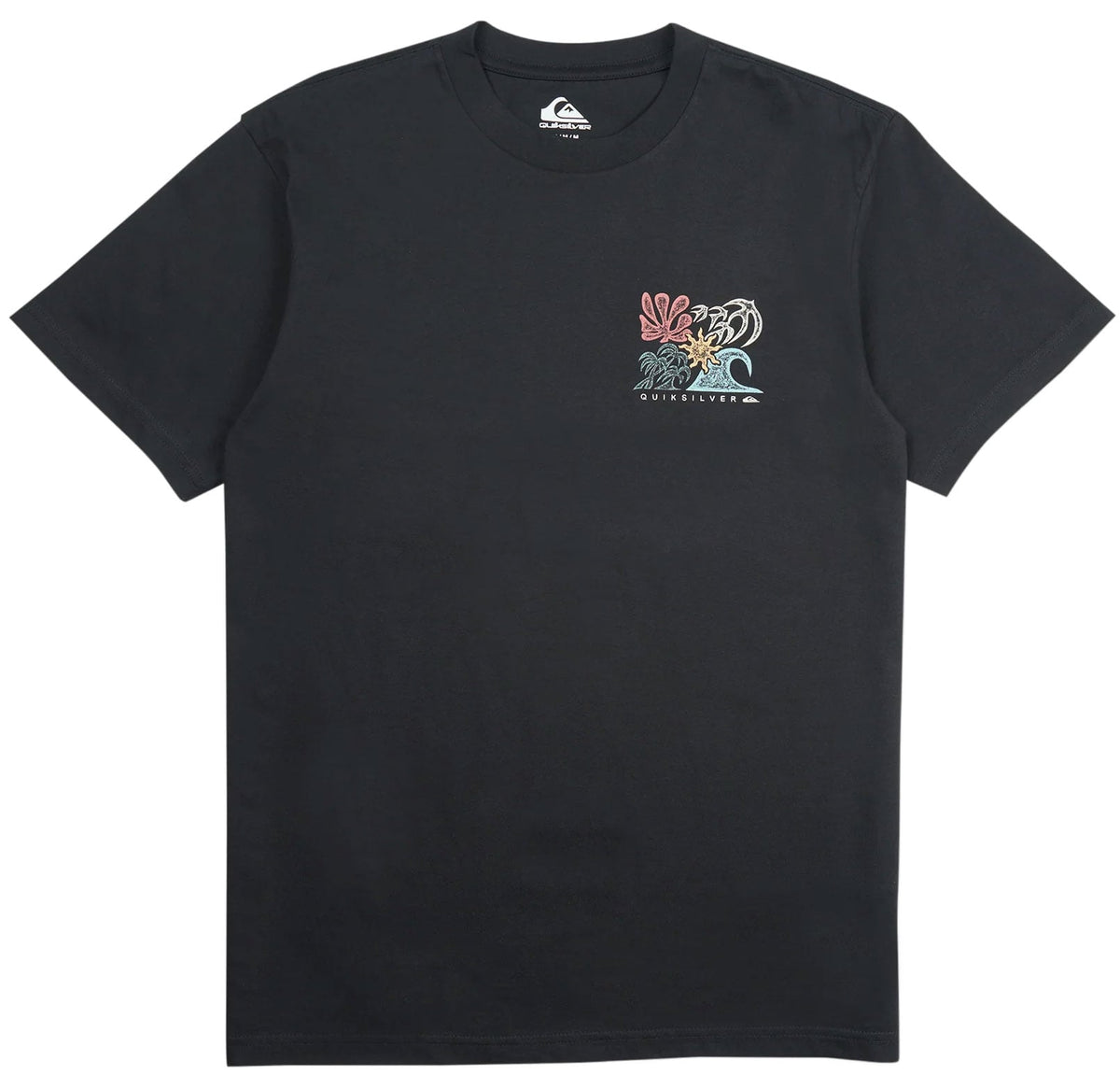 Quiksilver Men's Collage Classic Short Sleeve Knit T-Shirt - Black