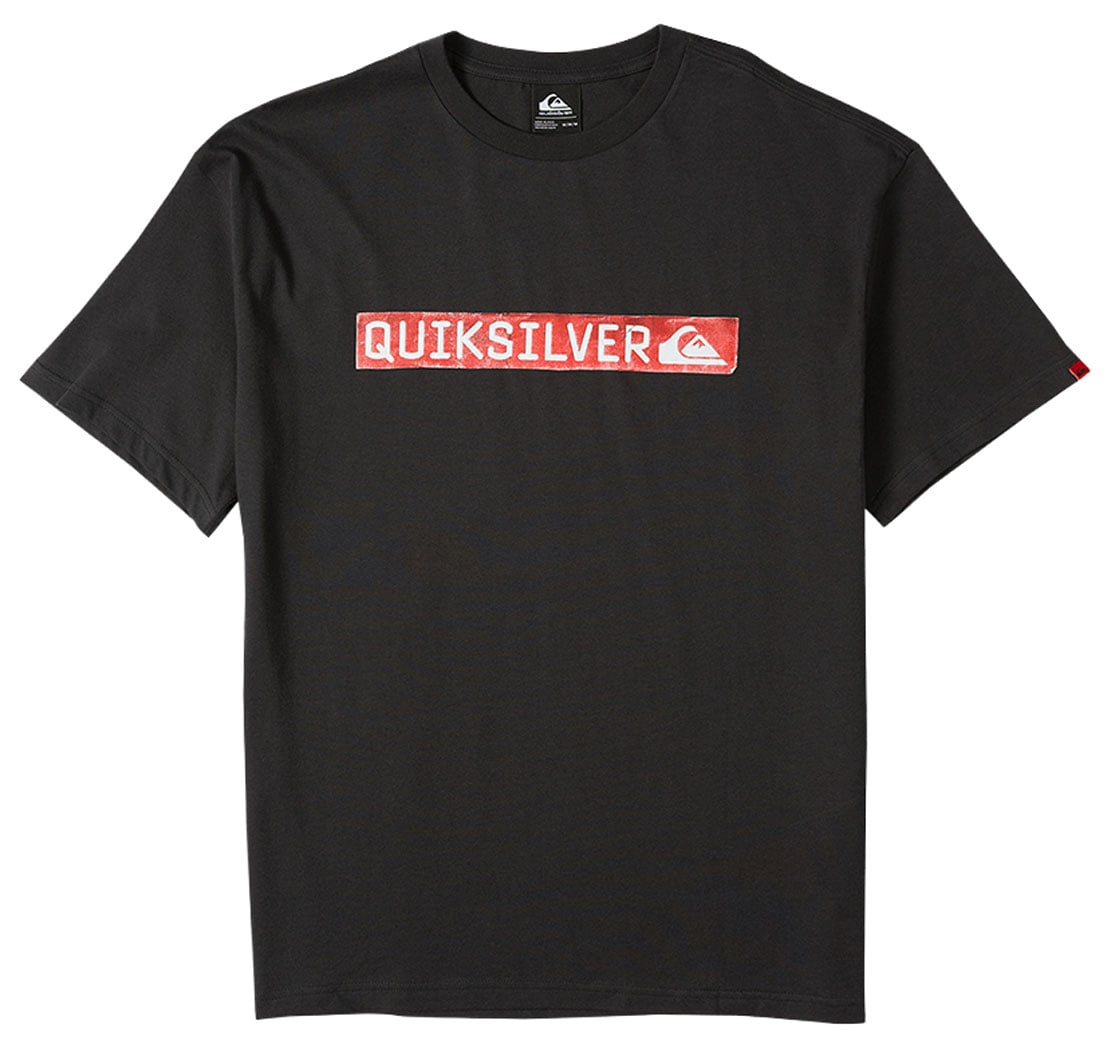 Quiksilver Clicker Red Box Men's Short Sleeve T-Shirt - Black