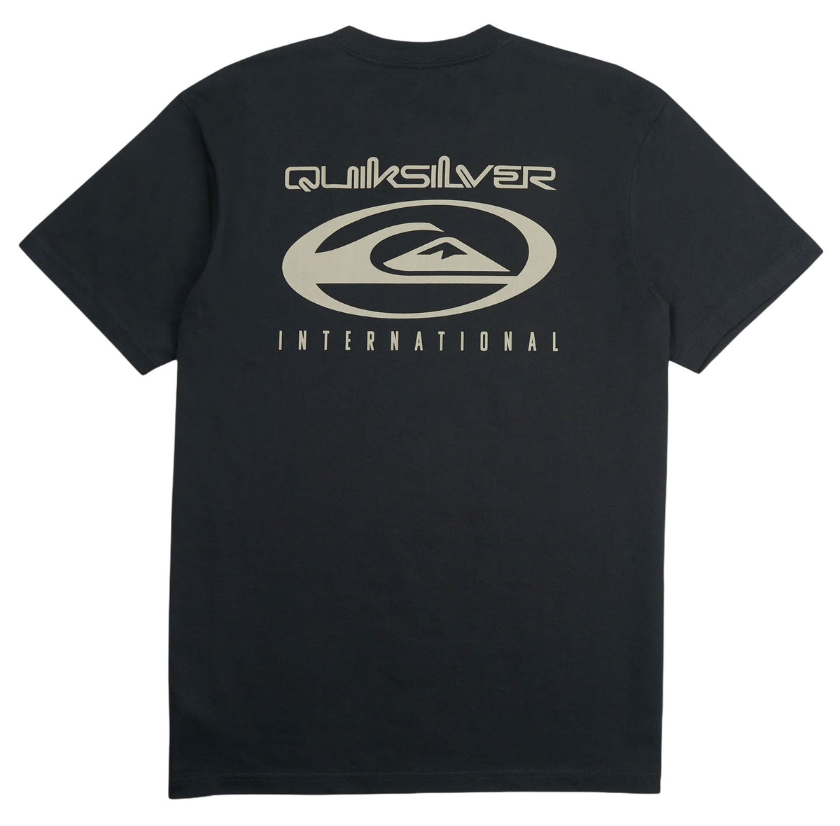 Quiksilver International Men's Short Sleeve T-Shirt - Black – back view