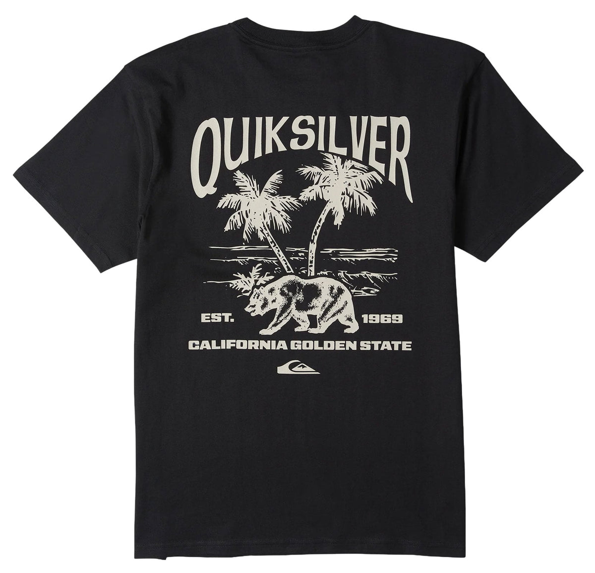 Quiksilver California Dreamer Men's Short Sleeve T-Shirt - Black – back view