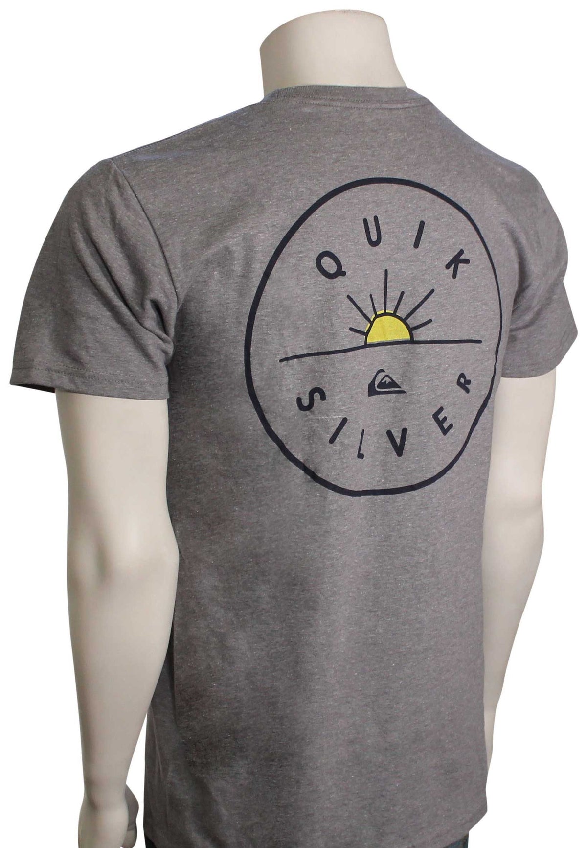 Quiksilver Near Dawn T-Shirt - Medium Grey Heather, back view