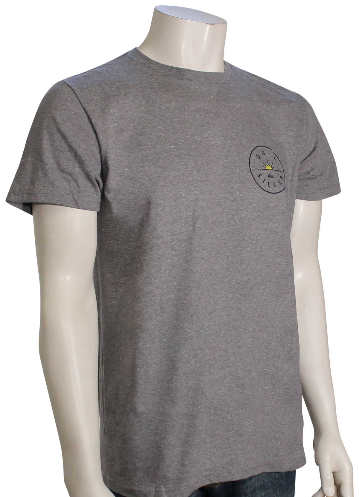 Quiksilver Near Dawn T-Shirt - Medium Grey Heather, front view