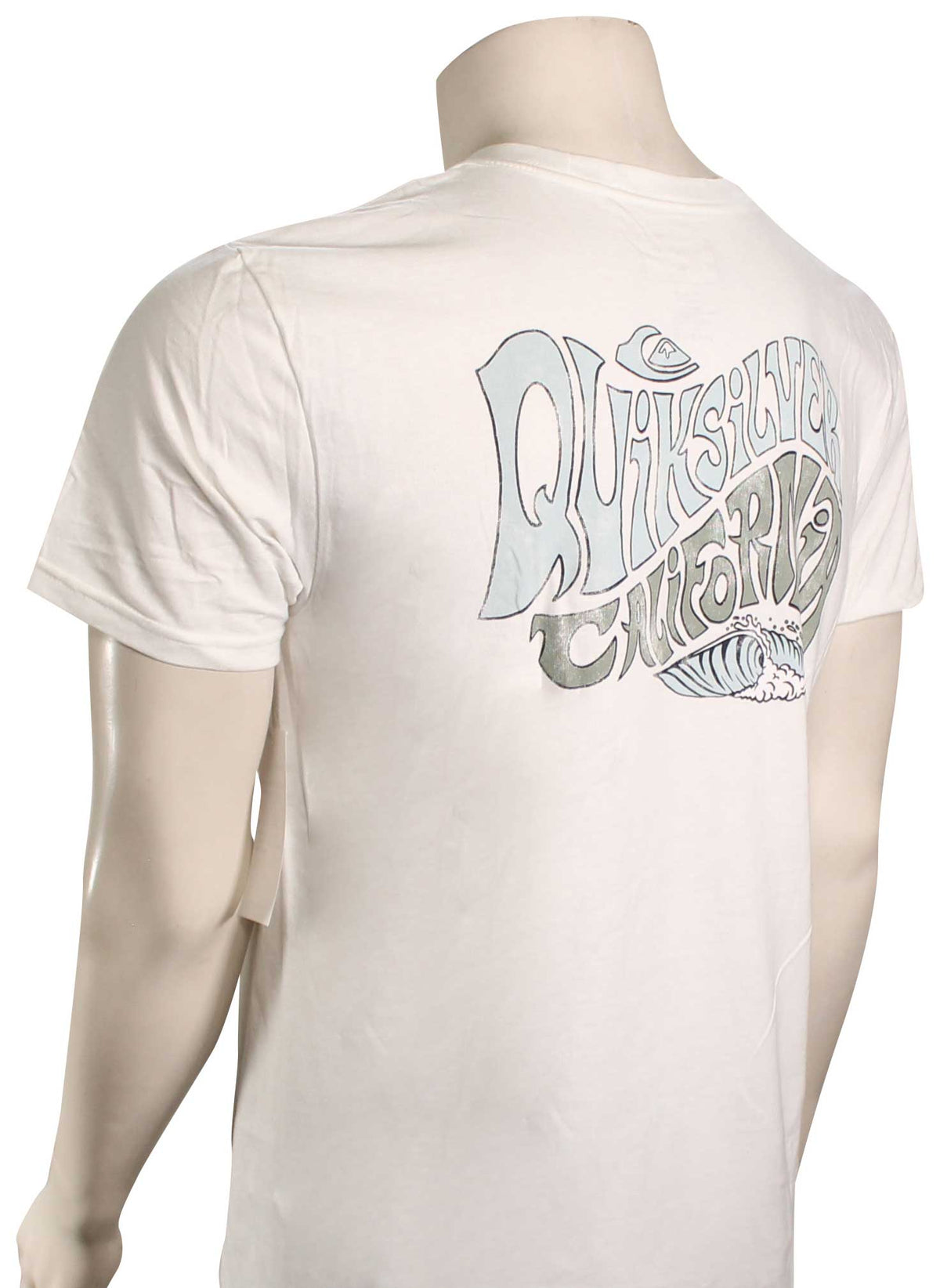 Quiksilver CA Go With The Flow T-Shirt - White – back view