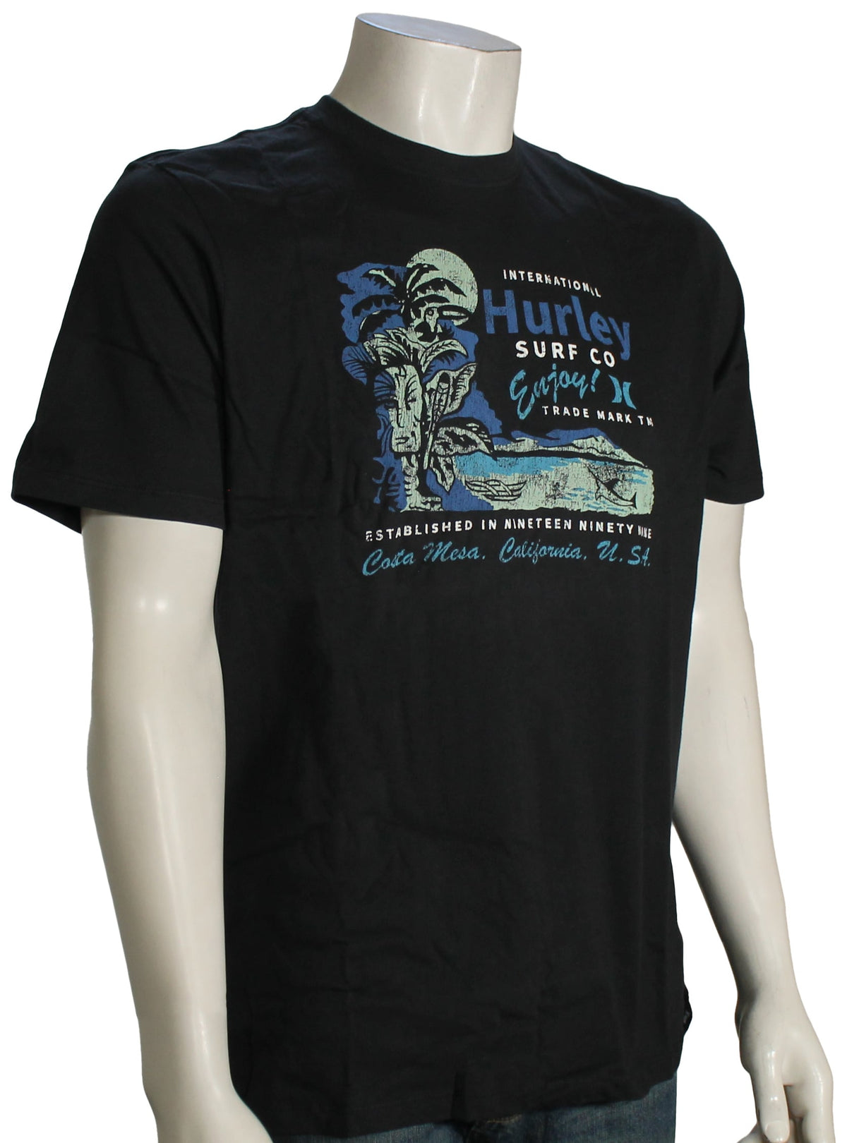 Hurley Everyday Waikiki T-Shirt - Black
