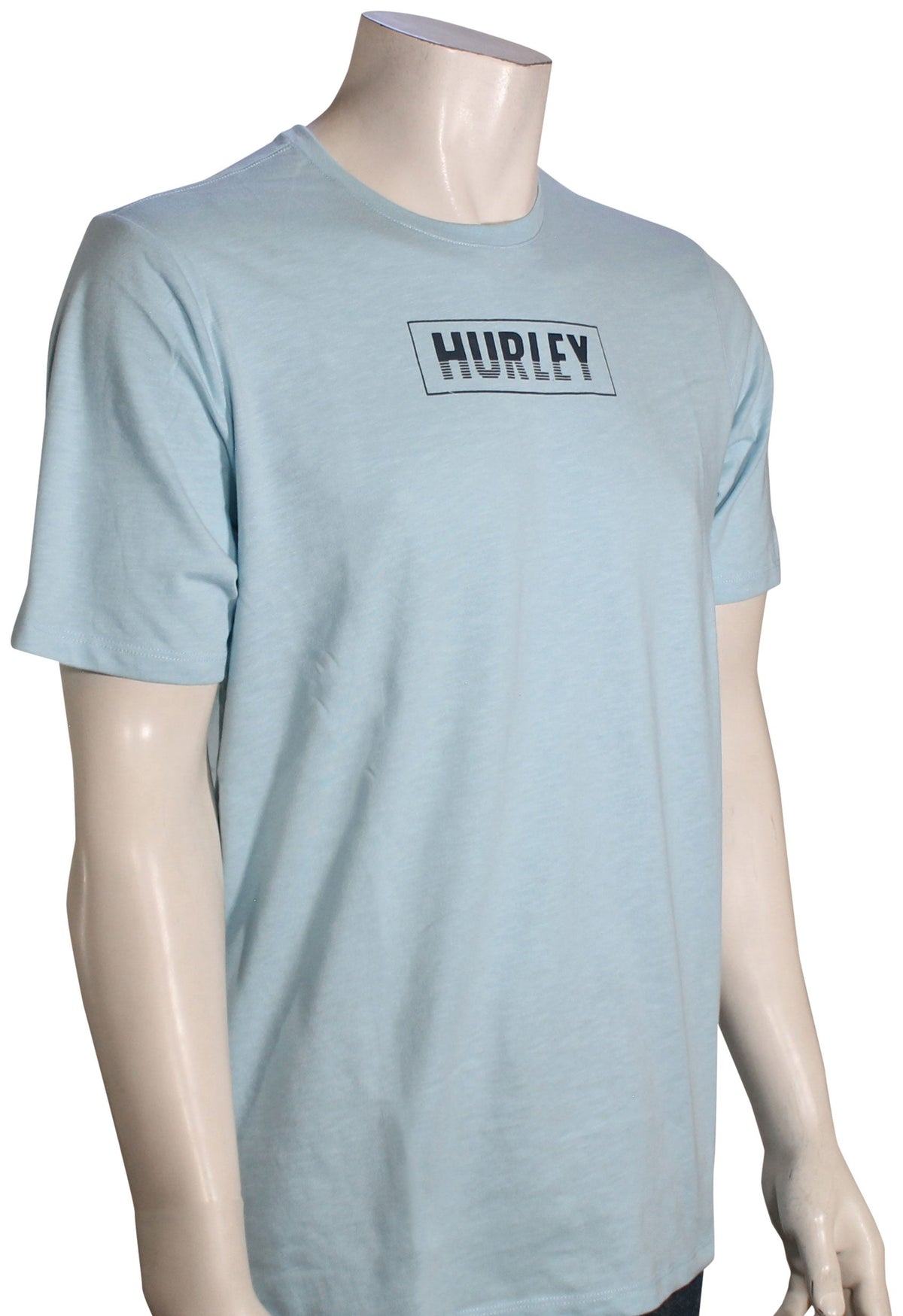 Hurley Everyday H20-Dri Box Lines Slub T-Shirt - Sea Haze