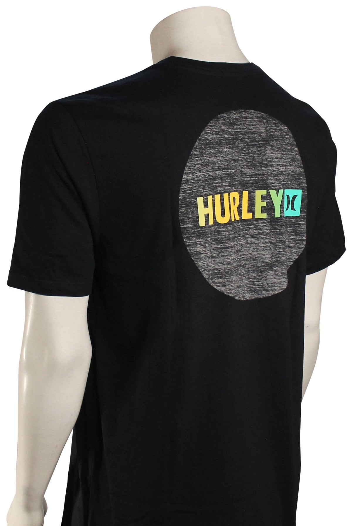 Hurley Everyday Circle Gradient T-Shirt - Black – back view
