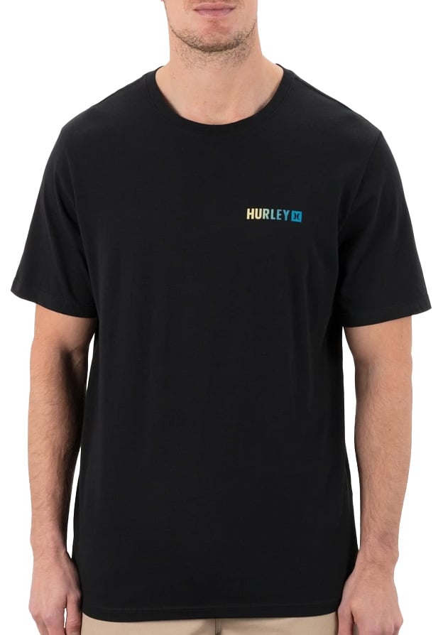 Hurley Fern Gradient SS T-Shirt - Black