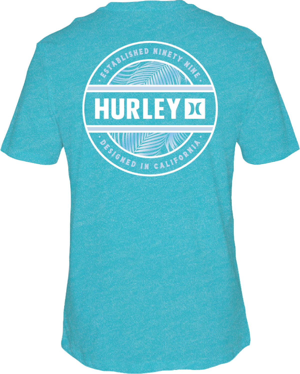 Hurley Filler Men's Short Sleeve T-Shirt - Barracuda Heather – back view