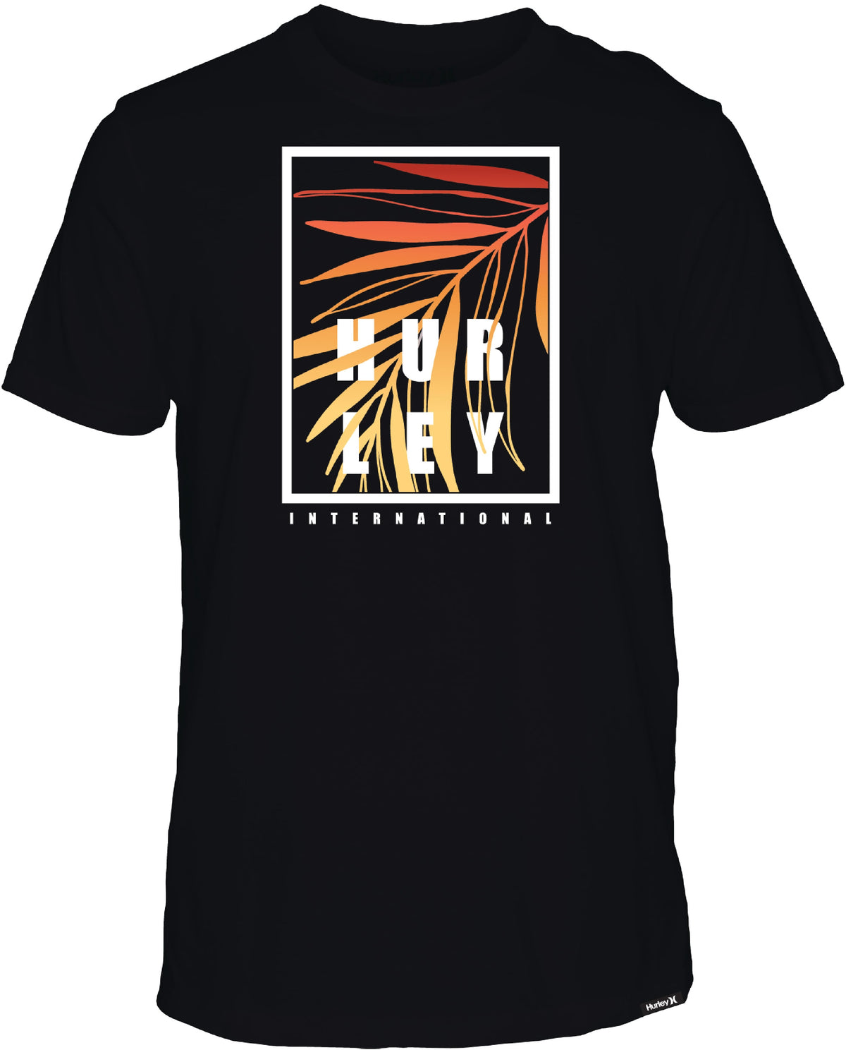 Hurley Window Tropics Men's Short Sleeve T-Shirt - Black