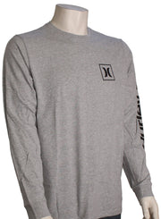 Hurley Everyday Washed One And Only Icon LS T-Shirt - Dark Grey Heather