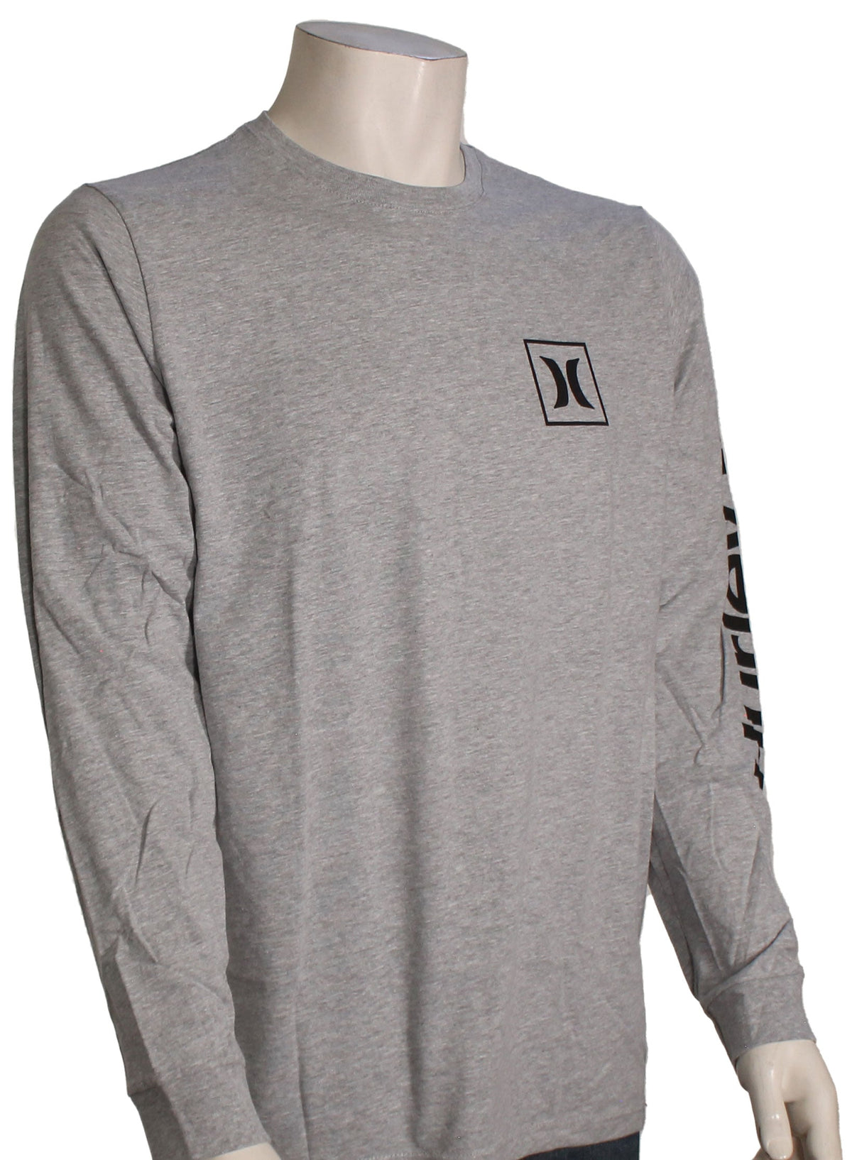 Hurley Everyday Washed One And Only Icon LS T-Shirt - Dark Grey Heather