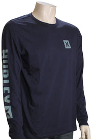 Hurley Everyday The Box LS T-Shirt - Midnight Aqua