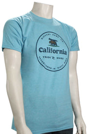 Rip Curl Big Cali Bear Premium T-Shirt - Light Blue Heather