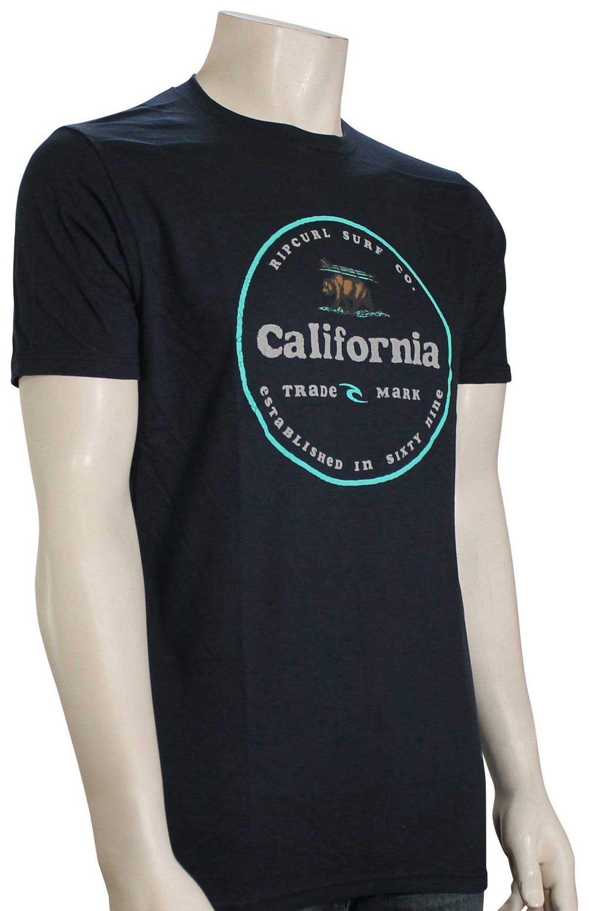 Rip Curl Big Cali Bear Premium T-Shirt - Navy - XL