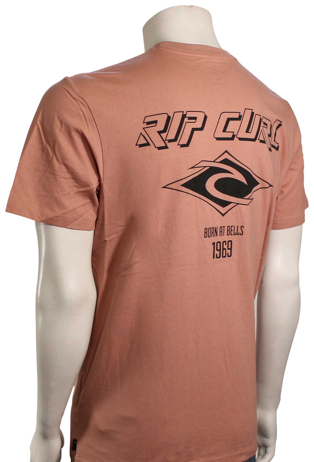 Rip Curl Fadeout Essential T-Shirt - Washed Peach – back view