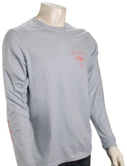 Rip Curl Fade Out Icon LS T-Shirt - Zen Blue