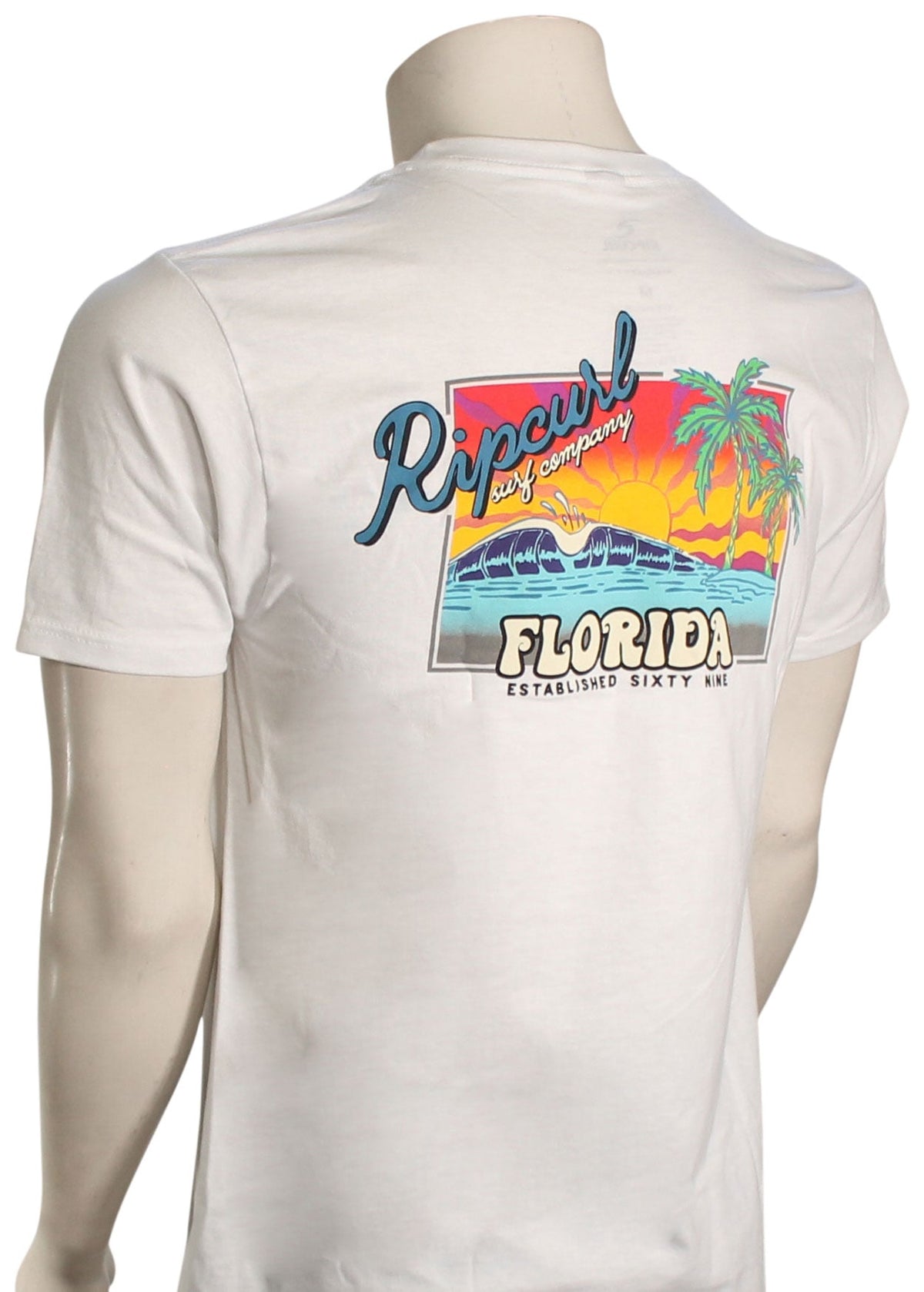 Rip Curl Florida Daze T-Shirt - White – back view