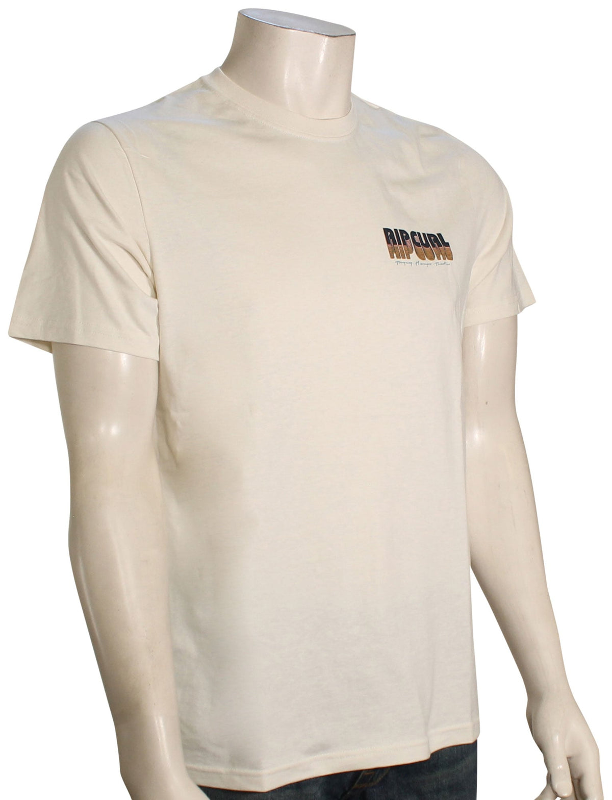 Rip Curl Surf Revival Repeater T-Shirt - Bone