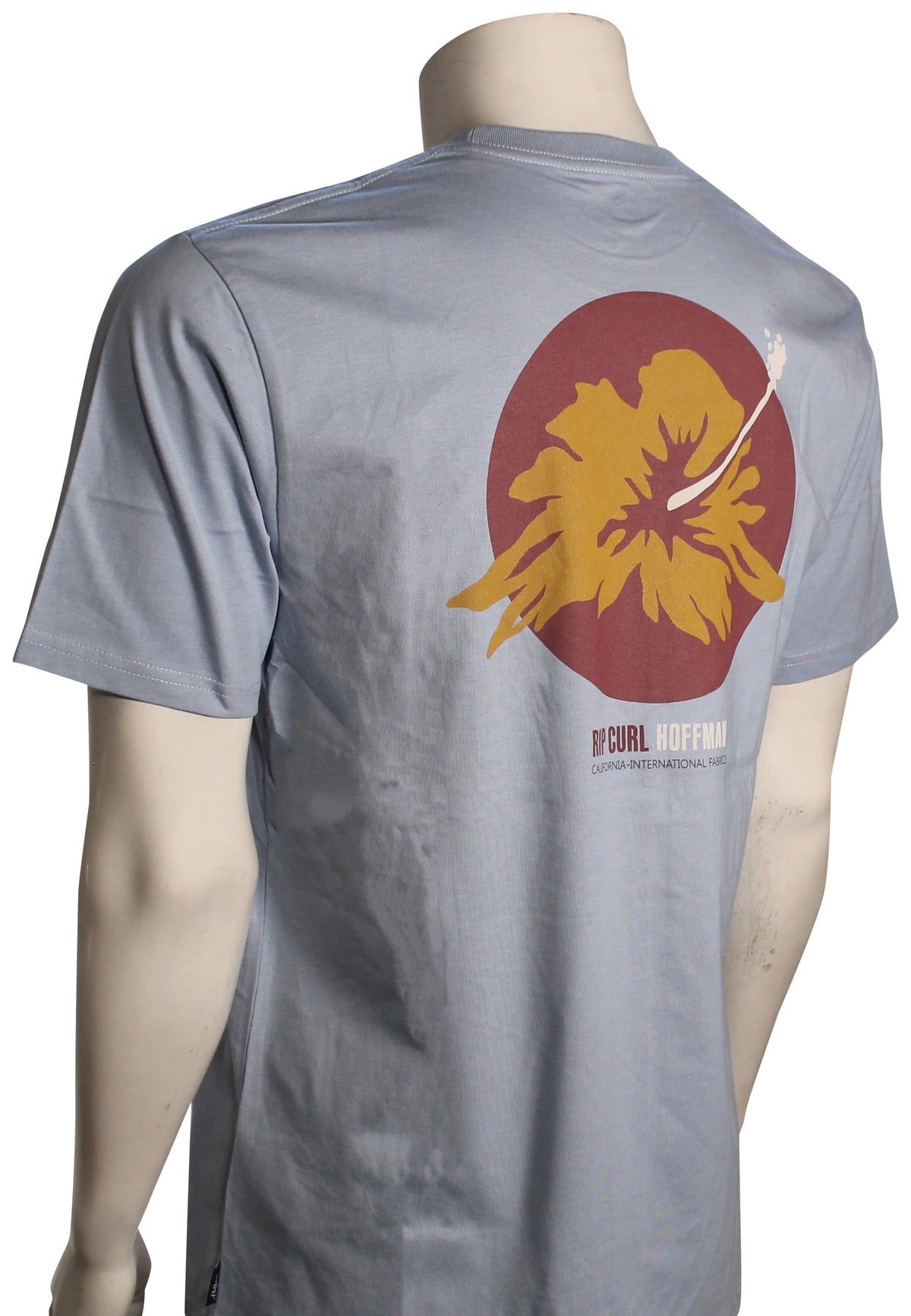 Rip Curl Surf Revival Hoffman Hibiscus T-Shirt - Spray Blue – back view